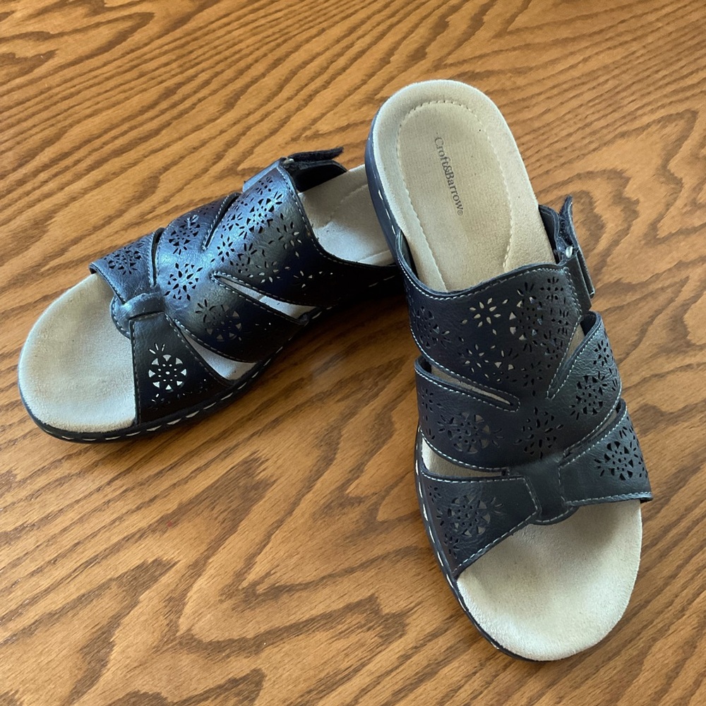 Croft & Barrow (Kohl’s) Slide Sandals, Women’s Sz 8-8.5